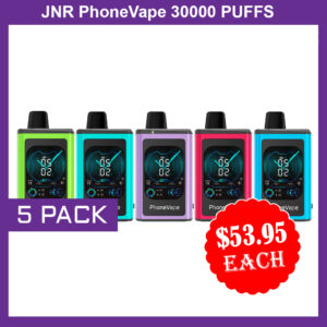 JNR PhoneVape – 5 PACK – 30000 PUFFS