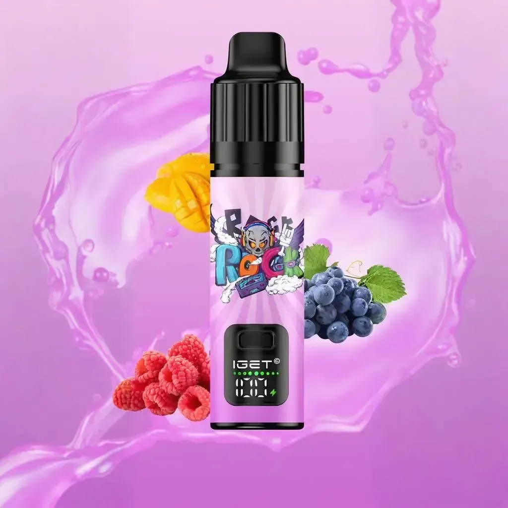IGET BAR PLUS S3 10000 | Raspberry Grape Mango Delight – 10,000 Puffs of Crisp Fruity Bliss