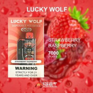 LUCKY WOLF STRAWBERRY RASPBERRY – 7000 PUFFS