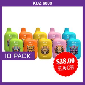 KUZ – 6000 PUFFS – 10 PACK